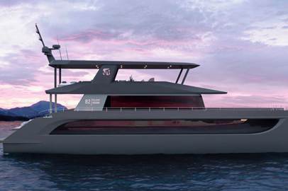 A new hybrid model by Silent-Yachts in collaboration with VisionF Yachts