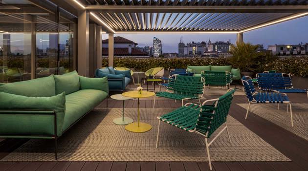 Casa Baglioni Milan chose Paola Lenti for the new Rooftop by Sadler