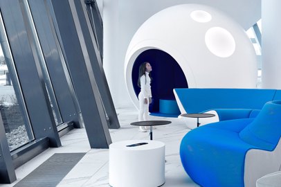 The new Vip Lounge of Gagarin Airport in Russia