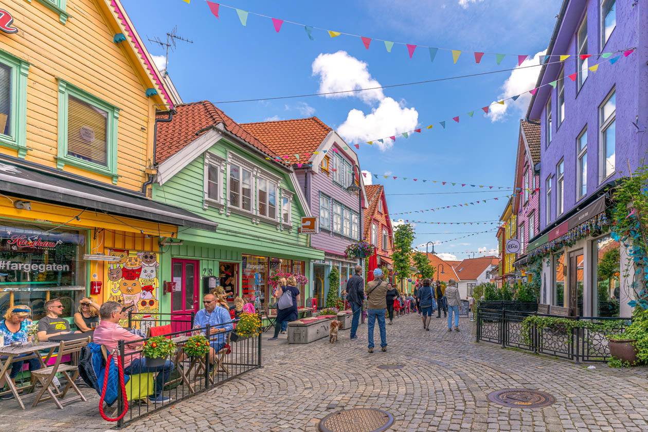 Fargegata/ The colourful street. Foto: Credits:  Brian Tallman Photography Copyright: Region Stavanger