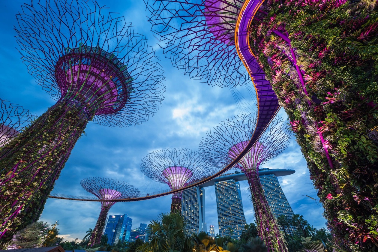 I Supertree Grove nell'area Graden by the Bay a Singapore. Copyright © Sisterscom.com, Shutterstock