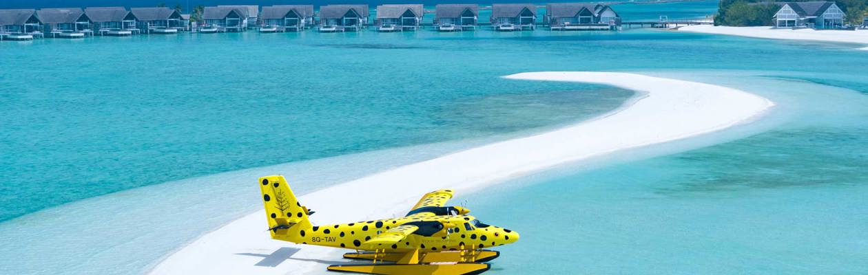 In volo verso il Four Seasons Resort Maldives a Landaa Giraavaru