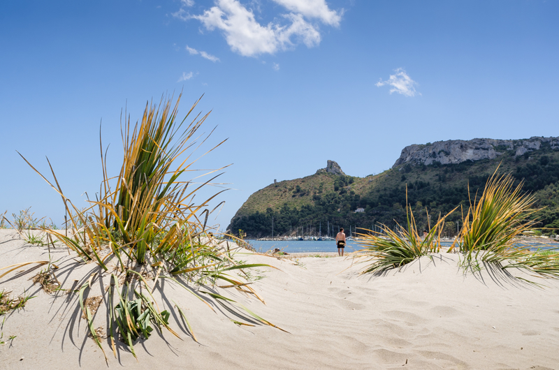 Poetto beach, Sardinia.