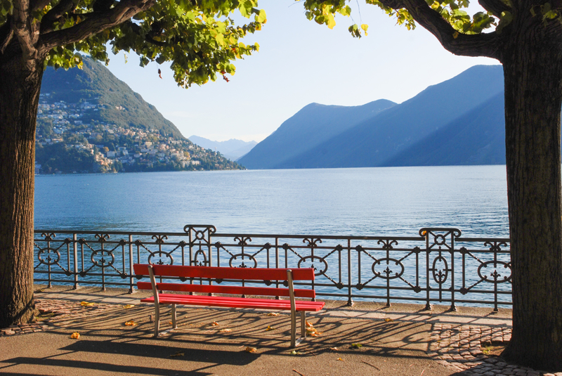 Lake Lugano. 