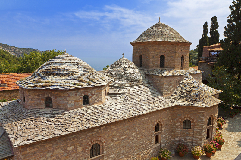 Skiathos. Evangelistria monastery.