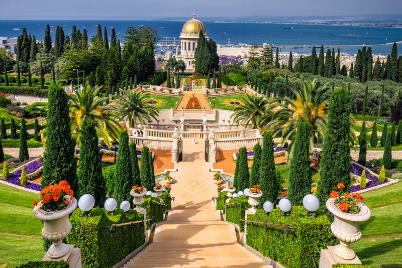 Haifa. Baha'i Gardens.  