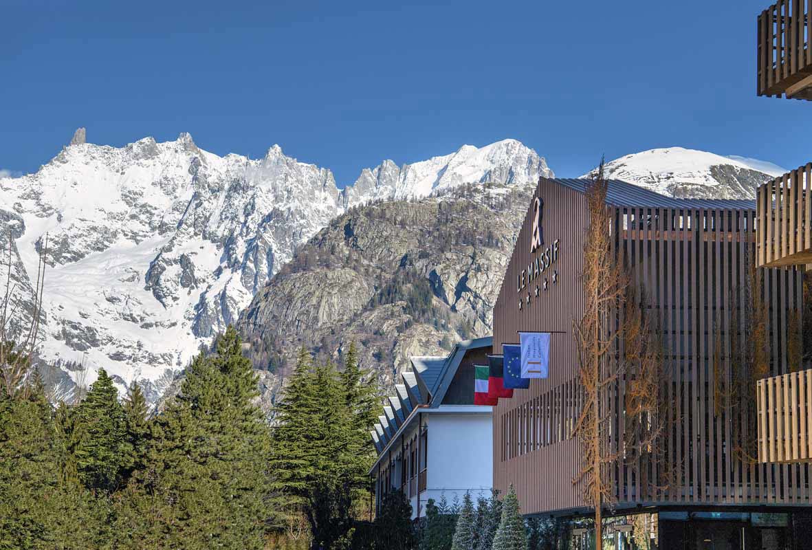 Le Massif, Hotel Façade, Mont Blanc View