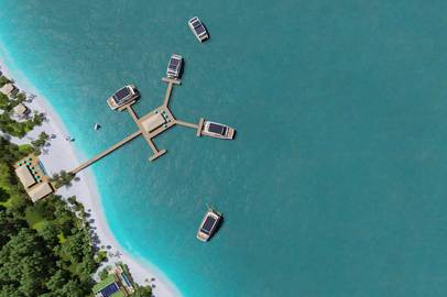 Silent-Yachts lancia una soluzione unica di resort ad energia solare con un nuovo concept di ville galleggianti