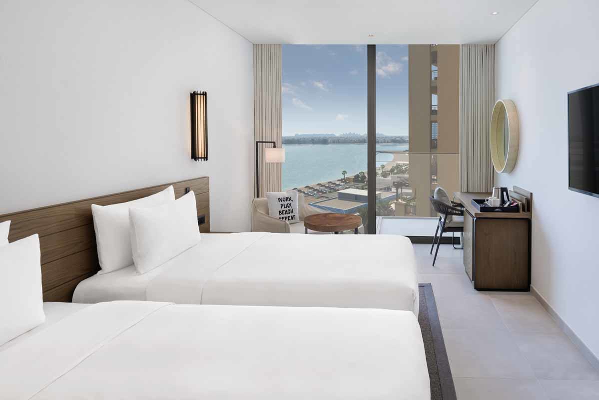Radisson Beach Resort, Palm Jumeirah _ Dubai _superior room partial sea view , twin