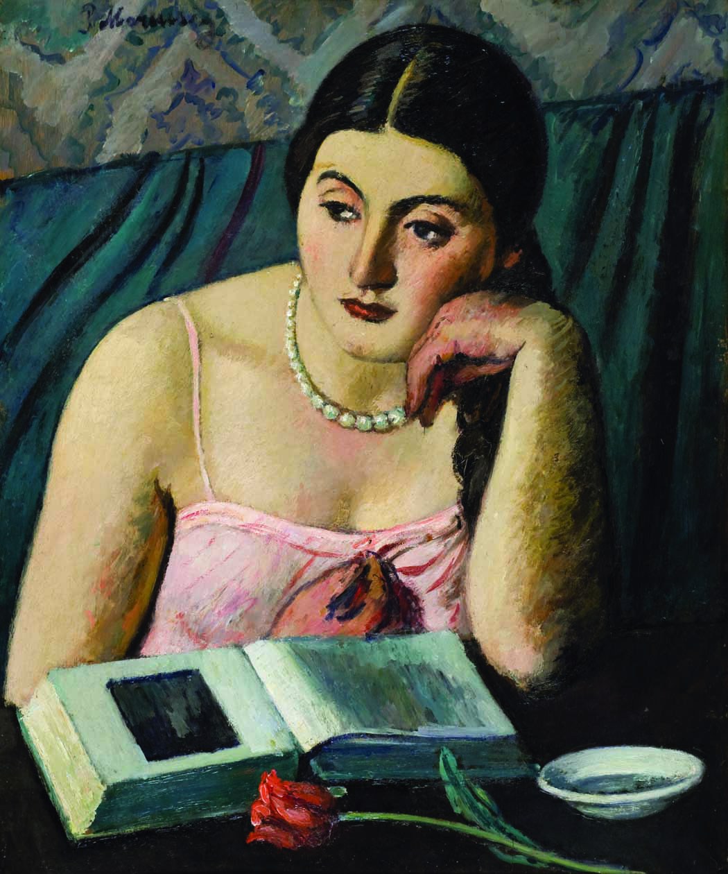 Piero Marussig. Ragazza con la rosa (1928)