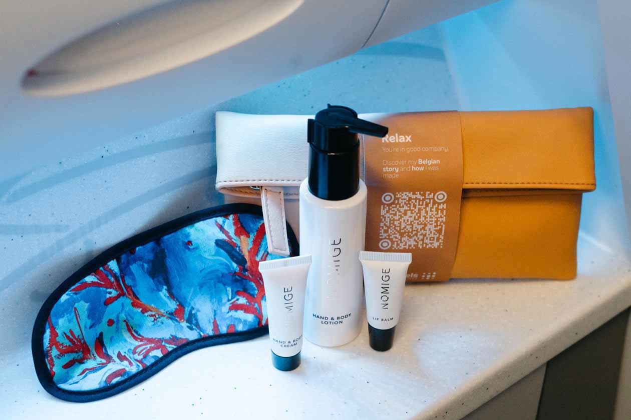 amenity kit Brussels Airlines Foto: Ufficio Stampa Brussels Airlines / Copyright © FrankieandFish