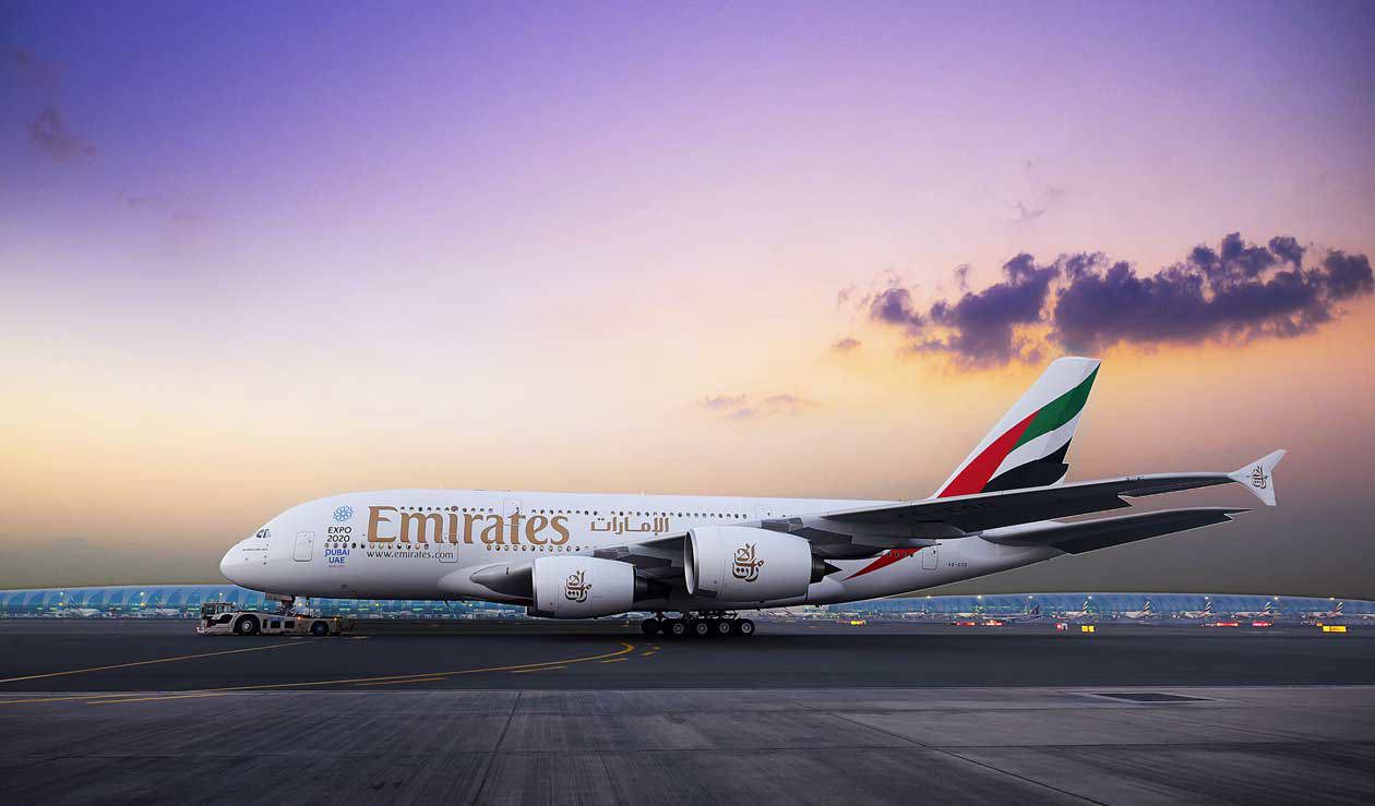 Airbus A380 di Emirates. Copyright © Ufficio Stampa Emirates Airlines / The Emirates Group