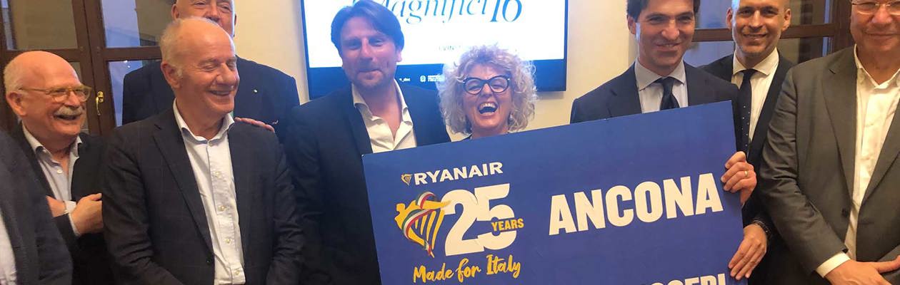 Ryanair celebra 4 milioni di passeggeri ad Ancona