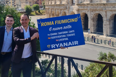 Ryanair raddoppia la sua presenza a Roma Fiumicino
