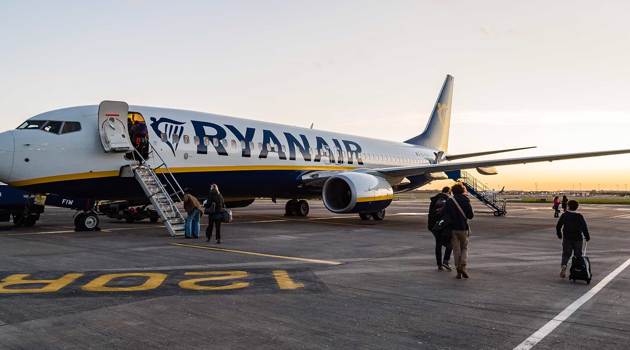 Covid-19: estensione operativi ridotti per Ryanair