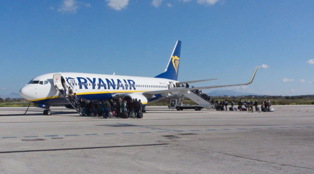 I voli di Ryanair dall'aeroporto di Trapani