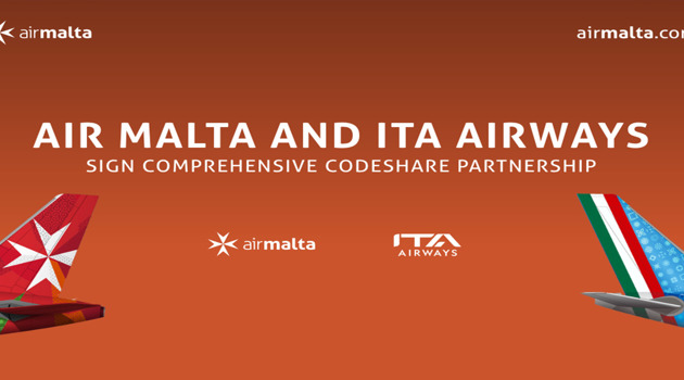 ITA Airways e Air Malta firmano una partnership in codeshare