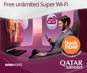 Qatar WIFI (Airline B)