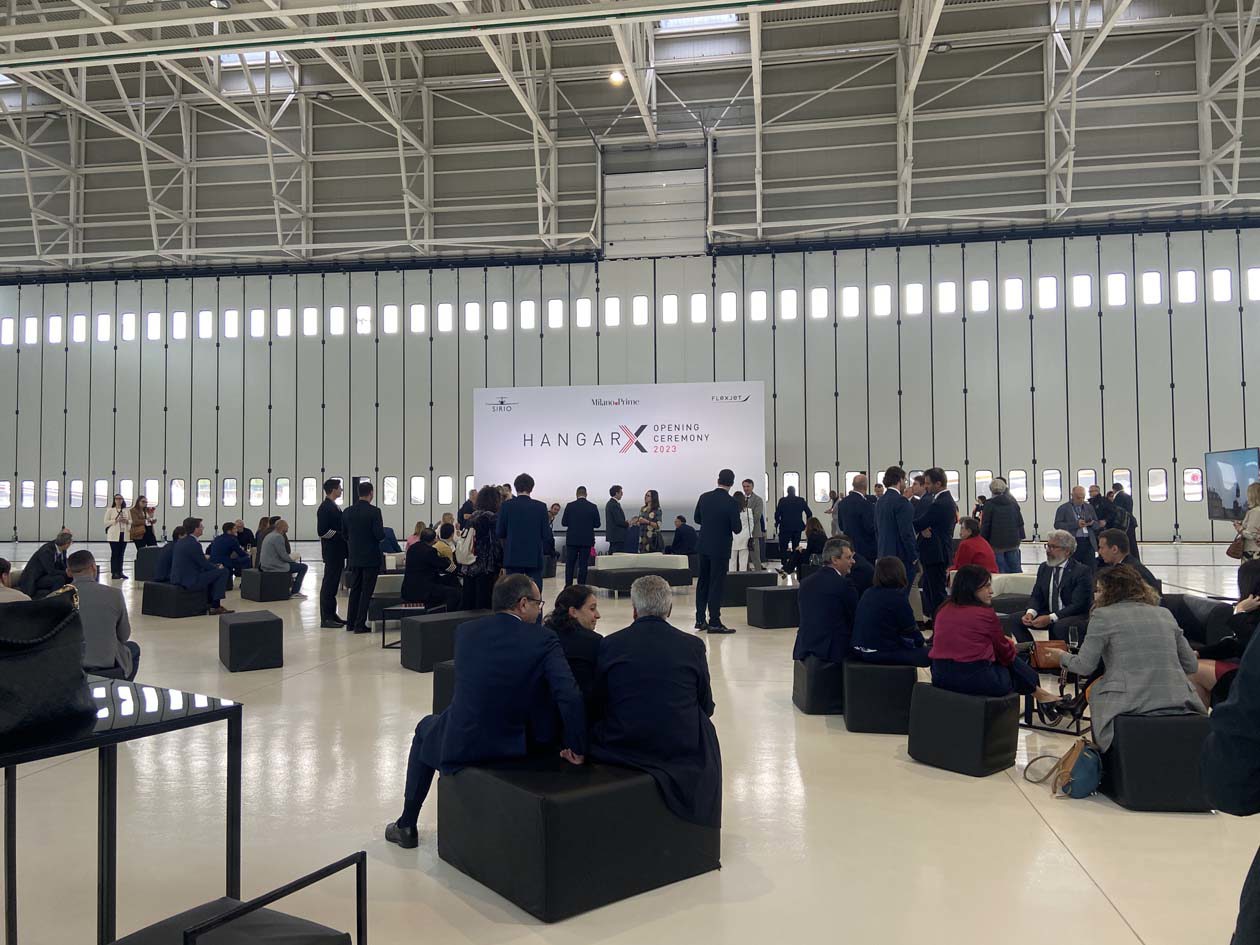 Sirio and SEA Prime unveil new state-of-the-art Hangar X at Milan Linate Prime. Photo: Copyright © Avion Luxury Magazine.