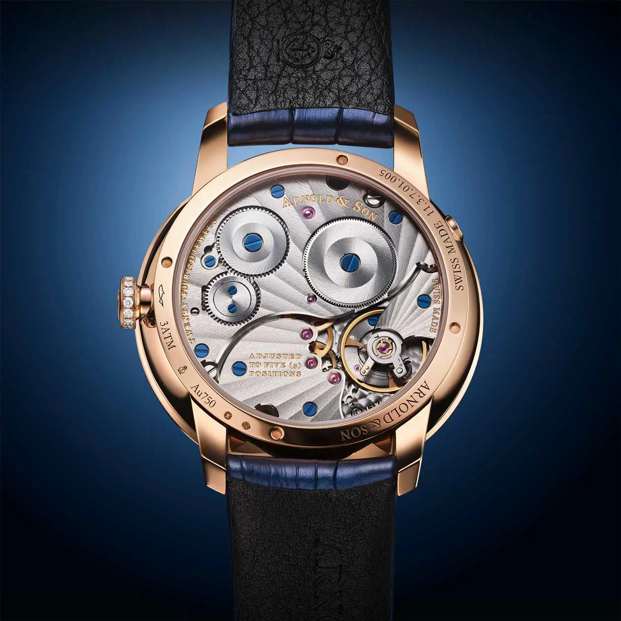 Perpetual Moon 38 Gold, Moonlight, by Arnold & Son