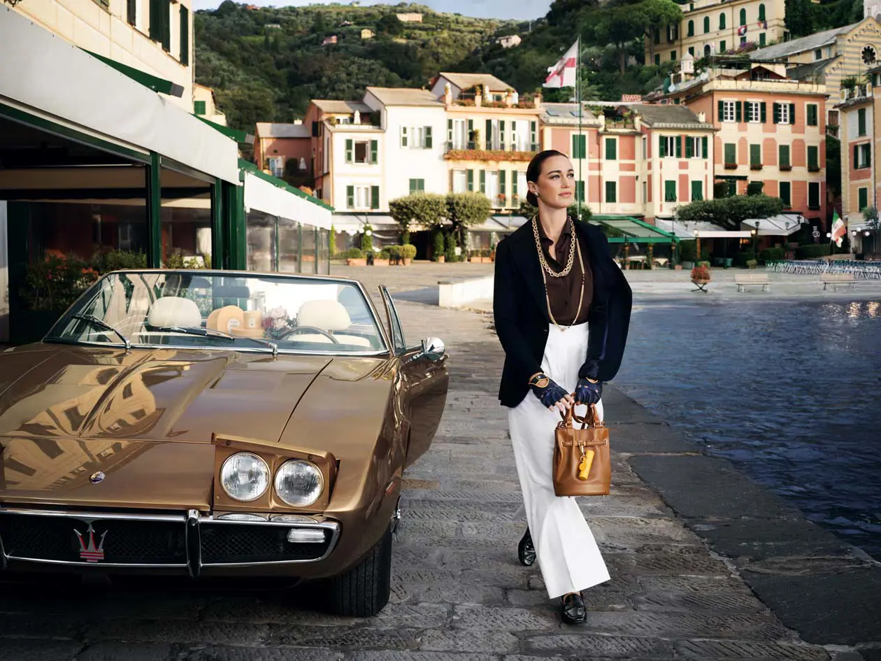 Arte del Viaggio, collezione Acqua di Parma x Maserati. Maserati Ghibli Spyder, Acqua di Parma Copyright © Maserati / Acqua di Parma