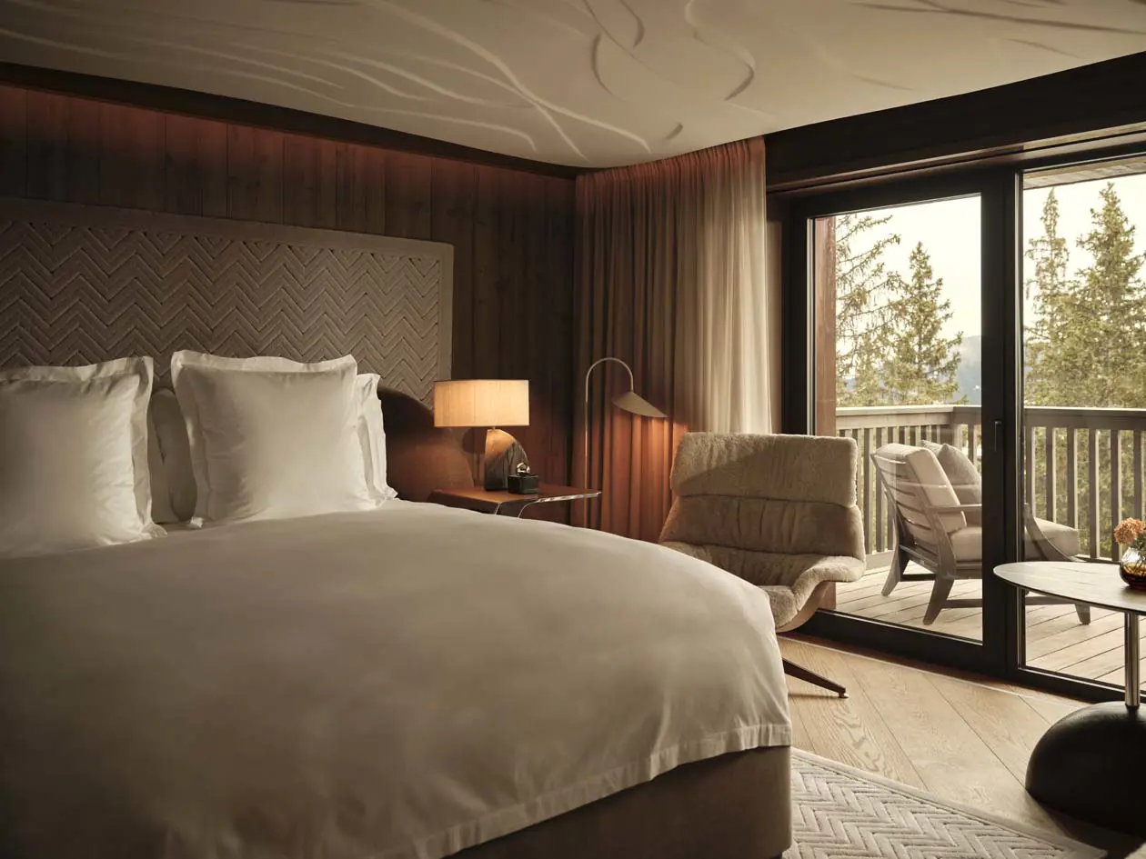 Rosewood Courchevel Le Jardin Alpin_Accommodation_Deluxe Junior Suite Foto © Ben Anders