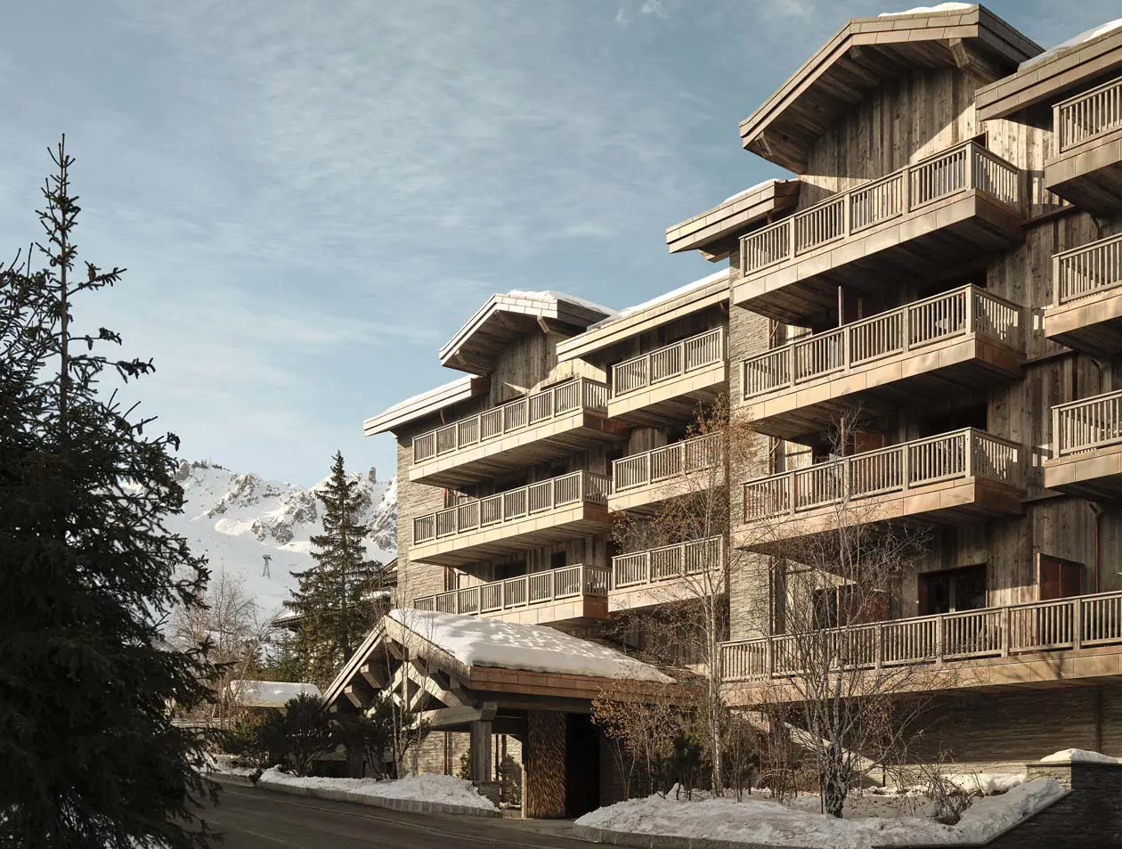 Rosewood Courchevel Le Jardin Alpin_Facade_Exterior Foto © Ben Anders