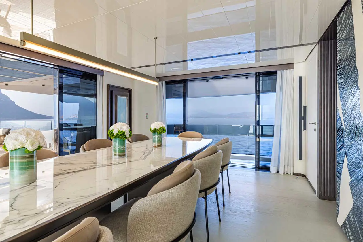 Acqua Chiara di Columbus Yachts - Interior - credit Giovanni Malgarini - Ufficio Stampa Gruppo Viken