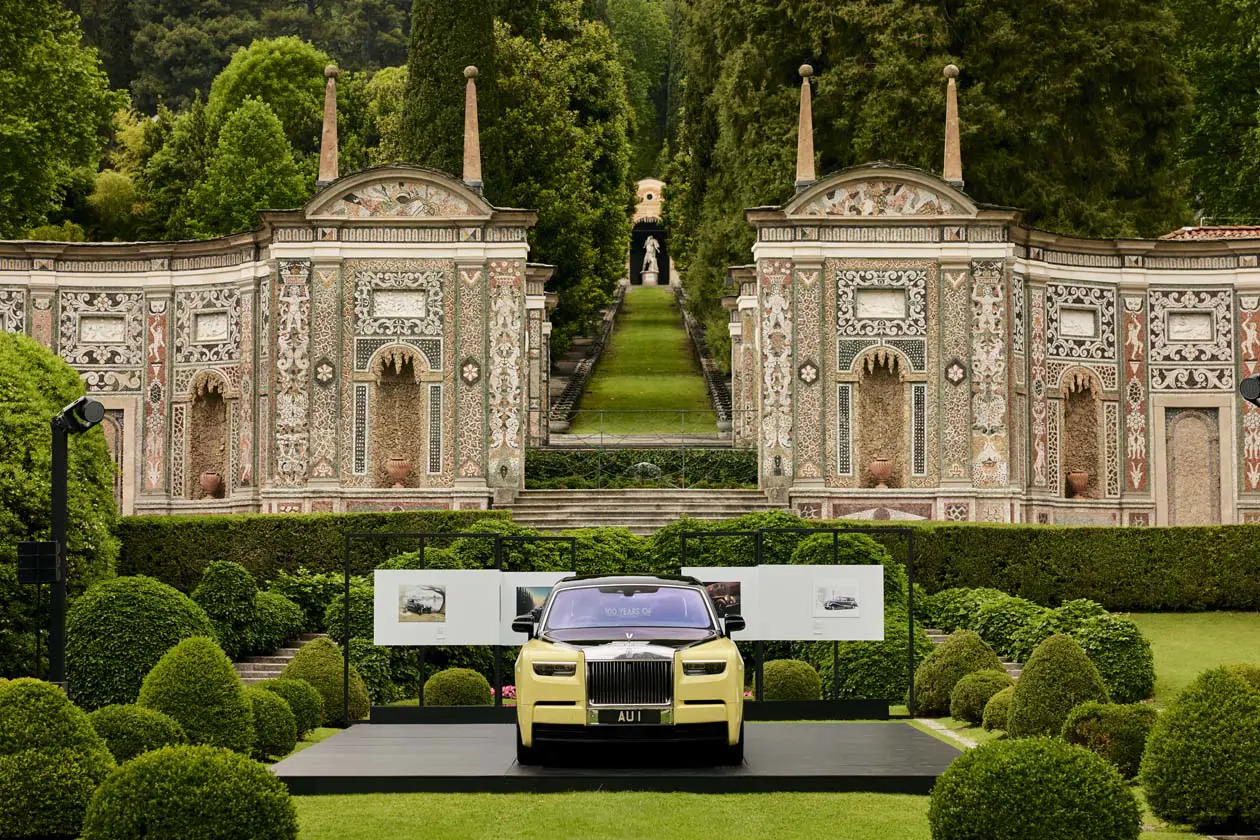 Phantom Goldfinger al Concorso d’Eleganza Villa d’Este Foto ad esclusivo uso editoriale Copyright © Rolls-Royce Motor Cars.