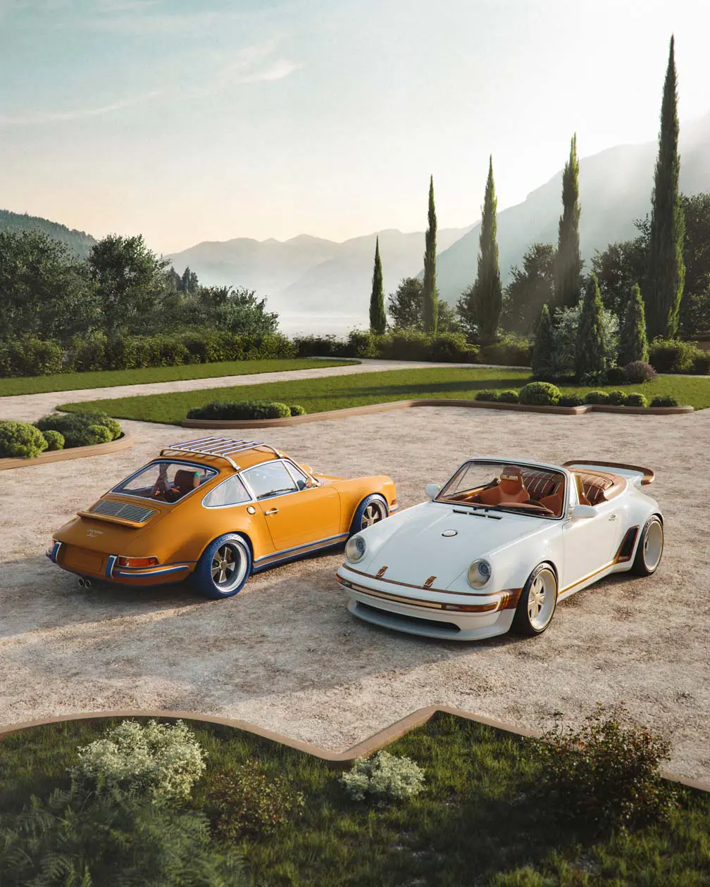 Porsche 911 Reimagined by Singer - Classic & Classic Turbo Foto ad esclusivo uso editoriale: Copyright © Newspress Ltd / Singer Vehicle Design Press