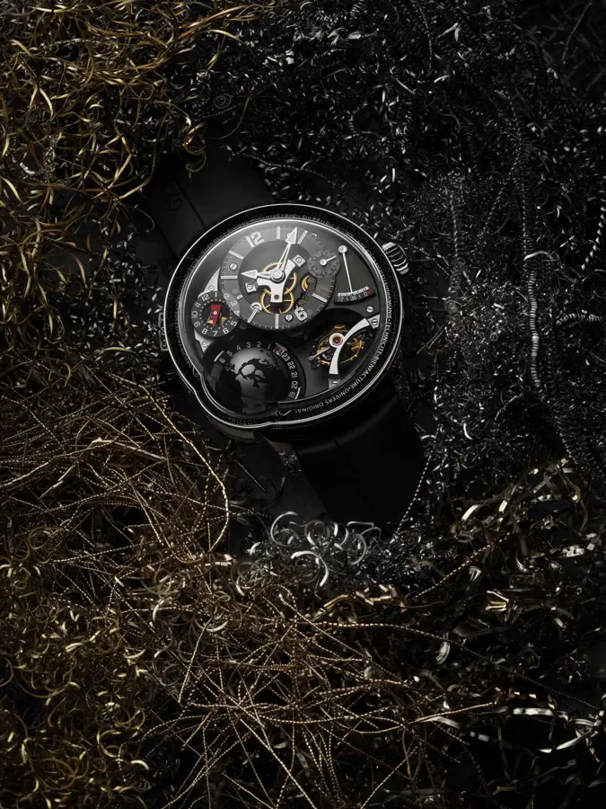 Earth, in titanium by Greubel Forsey