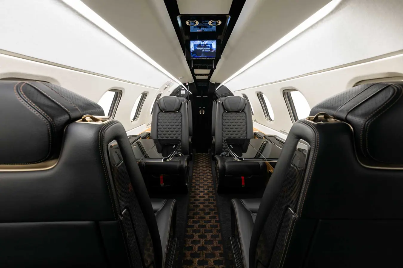 Phenom 300E with the new Bossa Nova interior.