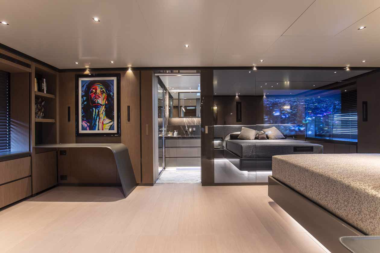 Entertainment by Videoworks on board Baglietto’s 40-metre M/Y Panam