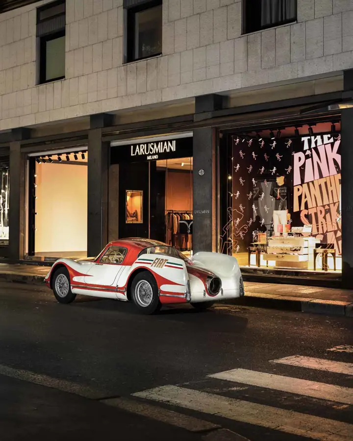 Fiat Turbina at Larusmiani in Via MonteNapoleone, Milan