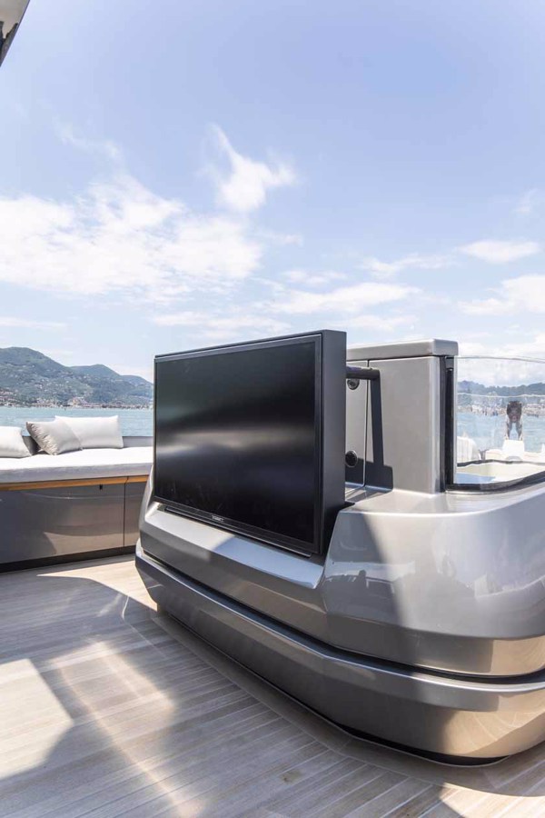 Entertainment by Videoworks on board Baglietto’s 40-metre M/Y Panam
