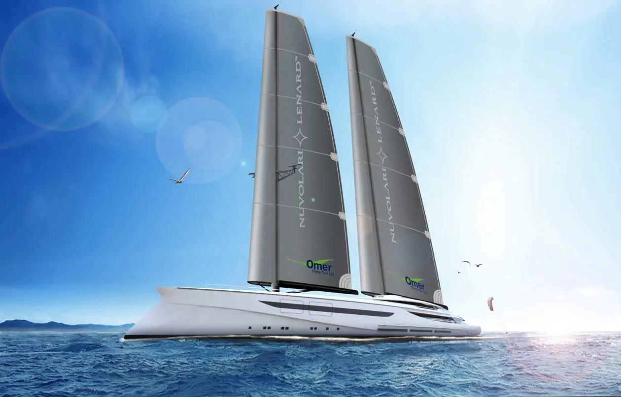 Vento project, the concept of a new 100 m megasailer by Nuvolari Lenard.