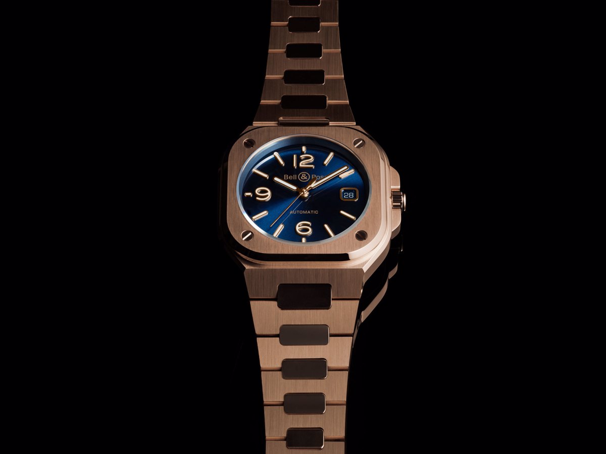 BR 05 Blue Gold watch by Bell & Ross