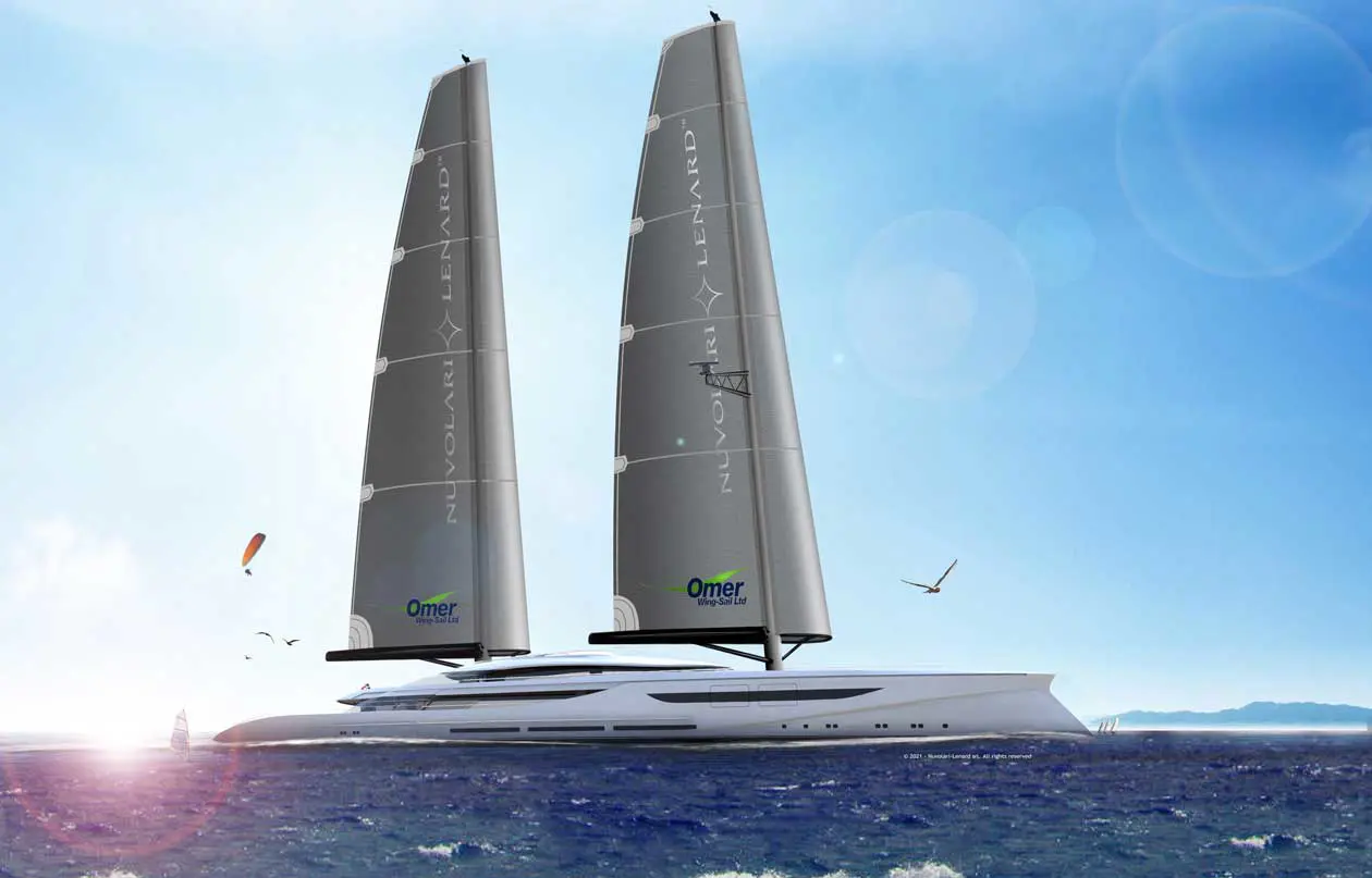 Vento project, the concept of a new 100 m megasailer by Nuvolari Lenard