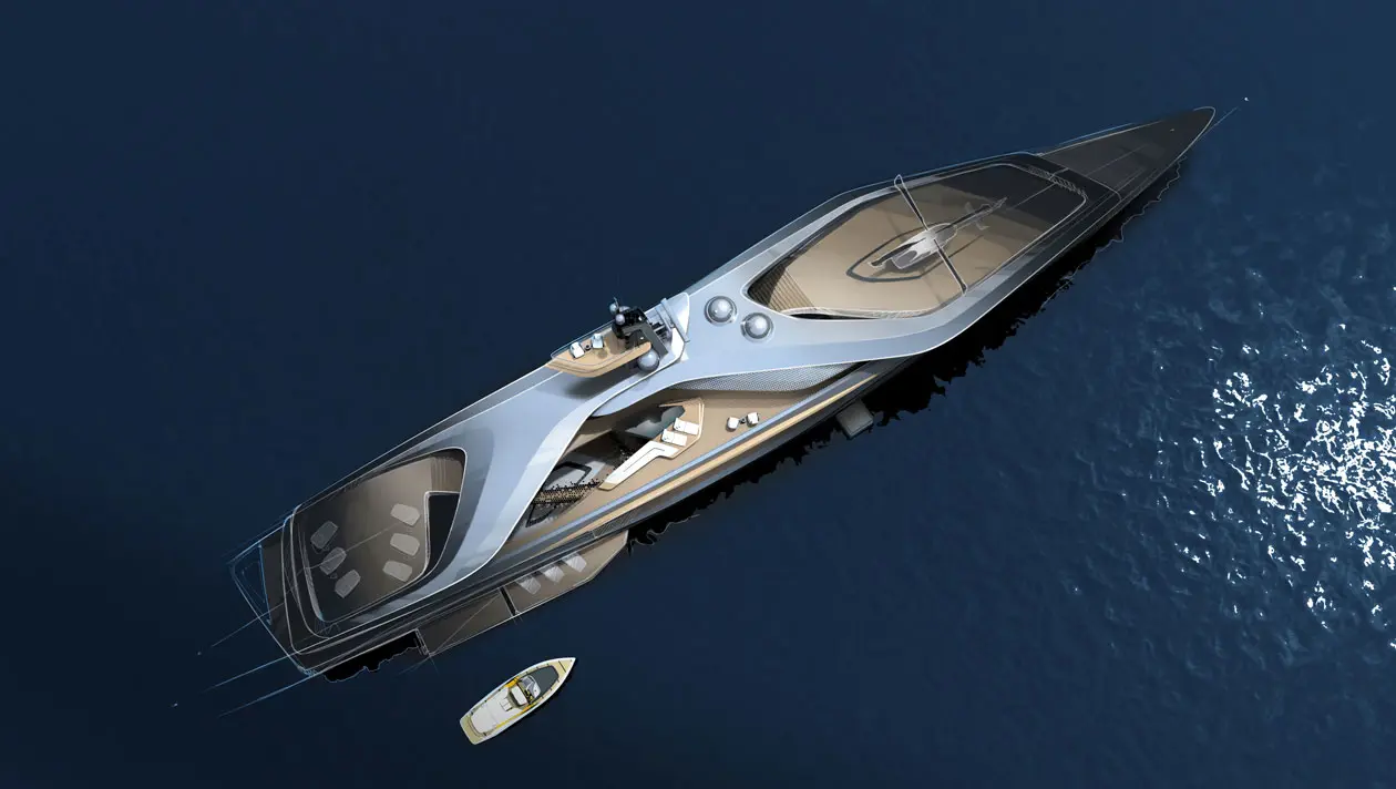 Kairos, the superyacht, design by Pininfarina for Oceanco.