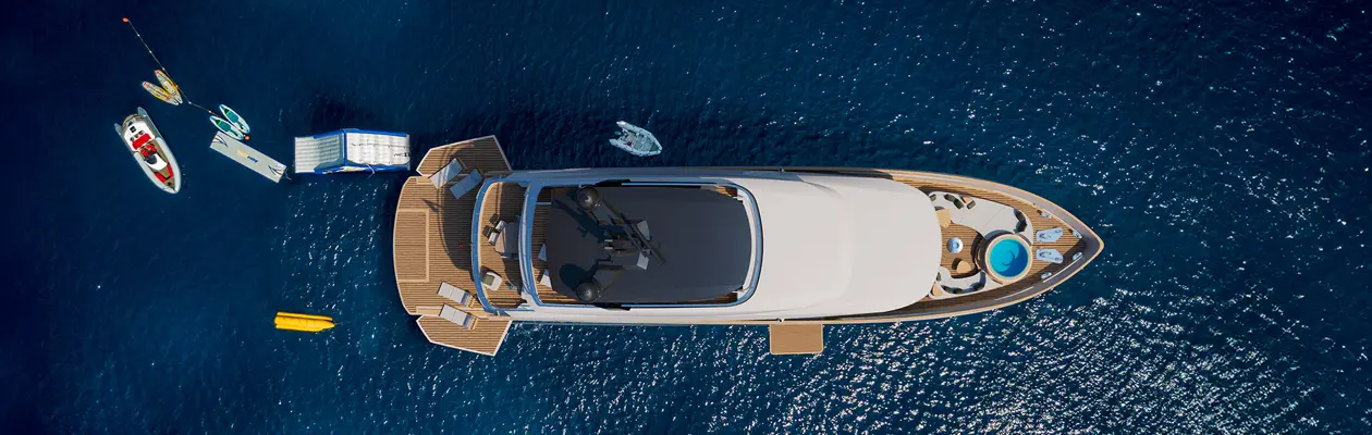 Refined and relaxing aesthetics for the superyacht Sirena 118