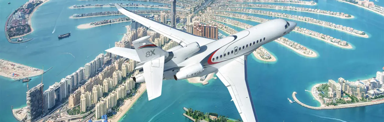 Dassault to display the Falcon 8X at MEBAA 2022 in Dubai