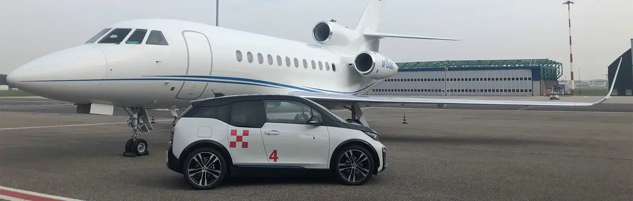 Milano Prime and BMW renew their partnership with new full-electric cars for business aviation flights