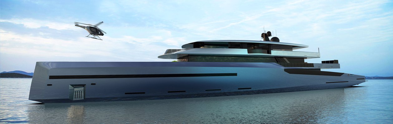 BYD Group unveiled new 75-meter superyacht concept Bravo 75 with triple hybrid propulsion