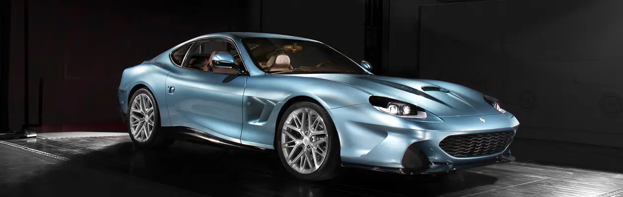 Superleggera Veloce12: the touring soul dresses sky blue