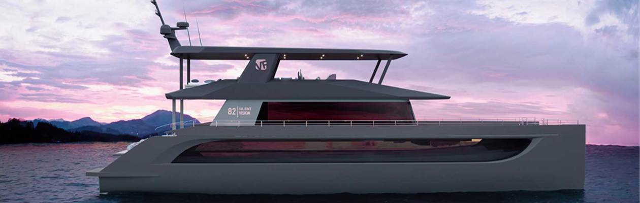 A new hybrid model by Silent-Yachts in collaboration with VisionF Yachts