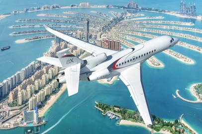 Dassault to display the Falcon 8X at MEBAA 2022 in Dubai