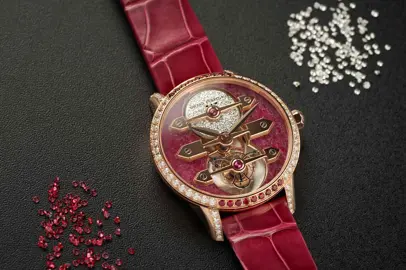 Girard-Perregaux Tourbillon with Three Gold Bridges Ruby Heart