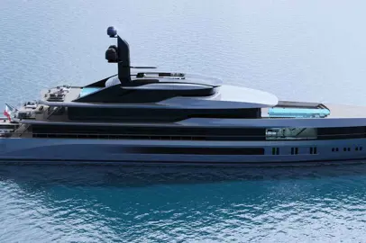 The superyacht T760 Apache by Tankoa