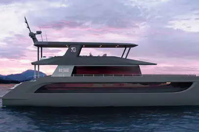 A new hybrid model by Silent-Yachts in collaboration with VisionF Yachts