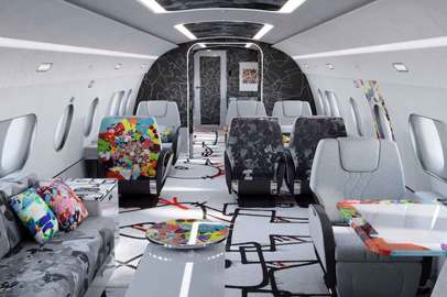 Airbus Corporate Jets and contemporary artist Cyril Kongo